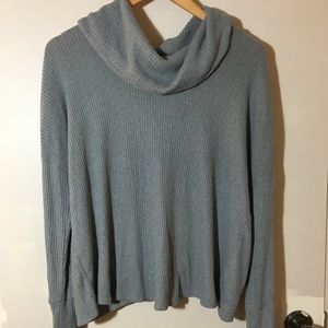 Lucky Brand Cowl Neck Sweater w/ Open Back